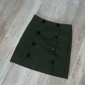 Loft Green Dress Skirt
